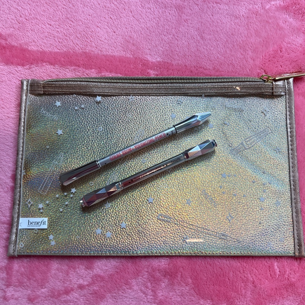 Benefit MAKE YOUR CUSTOM 2 PIECE BROW KIT WITH MAKEUP BAG!!